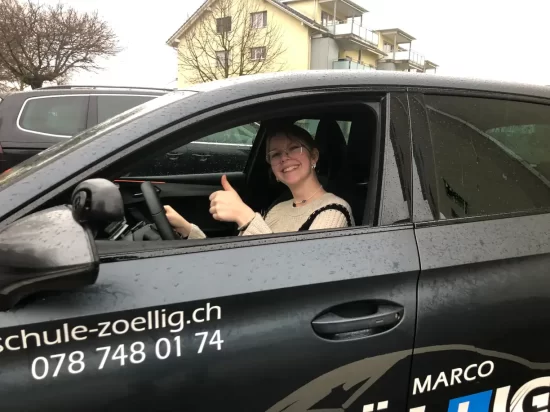 Bestandene Fahrprüfung Kategorie B in Wängi – Fahrschule Marco Zöllig